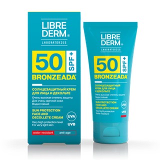 LIBREDERM BRONZEADA КРЕМ СОЛНЦЕЗАЩ Д/ЛИЦА/ЗОНЫ ДЕКОЛЬТЕ SPF50 КОСМЕТИЧЕСКИЙ КРЕМ  50 МЛ №1