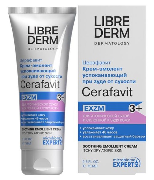 LIBREDERM CERAFAVIT КРЕМ КРЕМ-ЭМОЛЕНТ УСПОКАИВАЮЩИЙ С ОВСЯНКОЙ/ЦЕРАМИДАМИ/ПРЕБИОТИКОМ КОСМЕТИЧЕСКИЙ КРЕМ 75 МЛ №1