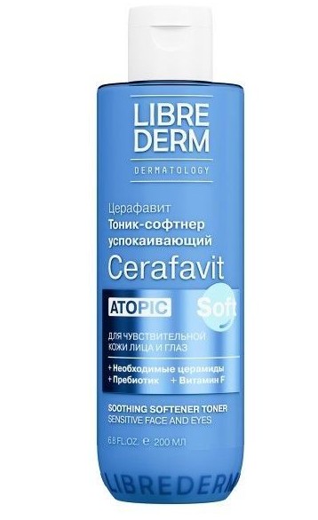 LIBREDERM CERAFAVIT ТОНИК-СОФТНЕР Д/ЧУВСТВИТ КОЖИ ЛИЦА/ГЛАЗ УСПОКАИВАЮЩИЙ ЦЕРАМИДЫ/ПРЕБИОТИК КОСМЕТИЧЕСКИЙ ТОНИК 200 МЛ №1