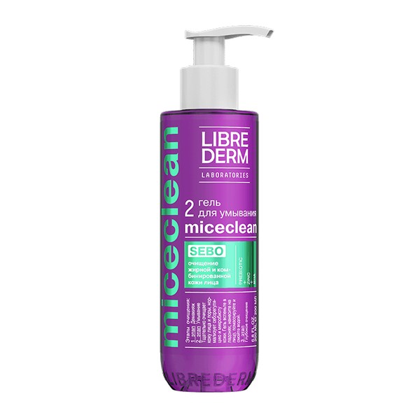 LIBREDERM MICECLEAN SEBO ГЕЛЬ Д/УМЫВАНИЯ Д/ЖИР/КОМБ КОЖИ КОСМЕТИЧЕСКОЕ МОЛОЧКО  200 МЛ №1