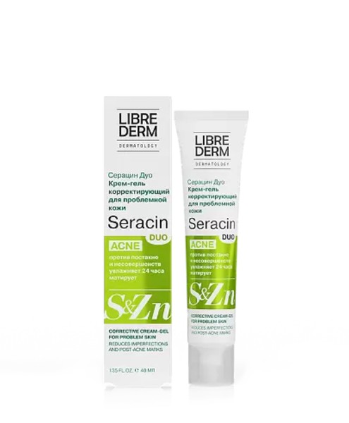 LIBREDERM СЕРАЦИН ДУО КРЕМ-ГЕЛЬ Д/ПРОБЛЕМНОЙ КОЖИ КОРРЕКТИРУЮЩИЙ КРЕМ ДЛЯ ЛИЦА  40 МЛ №1
