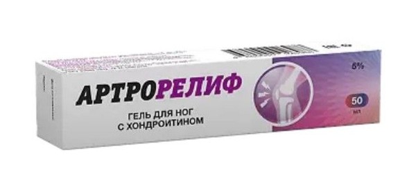 АРТРОРЕЛИФ ГЕЛЬ Д/НОГ С ХОНДРОИТИНОМ 5% ГЕЛЬ ДЛЯ НОГ  50 Г №1