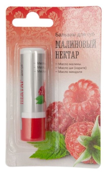 БАЛЬЗАМ ДЛЯ ГУБ МАЛИНОВЫЙ НЕКТАР БАЛЬЗАМ ДЛЯ ГУБ 4,5 Г №1