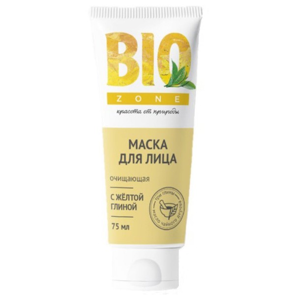 BIOZONE/БИОЗОН МАСКА Д/ЛИЦА ОЧИЩАЮЩАЯ С ЖЕЛТОЙ ГЛИНОЙ КОСМЕТИЧЕСКАЯ МАСКА 75 МЛ №1