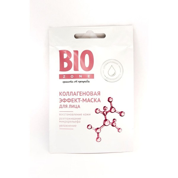 BIOZONE/БИОЗОН МАСКА-ЭФФЕКТ Д/ЛИЦА КОЛЛАГЕНОВАЯ КОСМЕТИЧЕСКАЯ МАСКА 12 МЛ №1