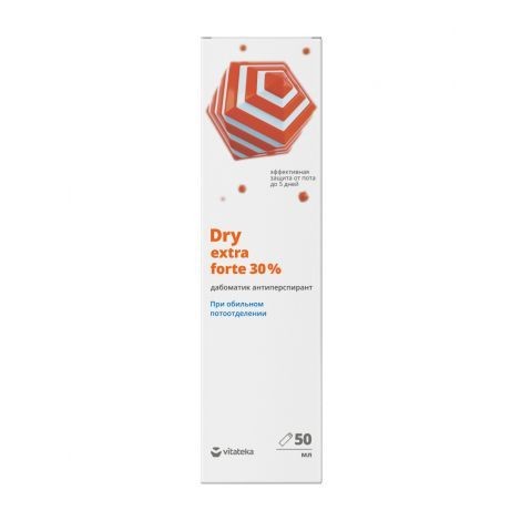 VITATEKA/ВИТАТЕКА АНТИПЕРСПИРАНТ DRY EXTRA FORTE 30% (ВОДНЫЙ) ДАБОМАТИК ДЕЗОДОРАНТ  50 МЛ №1