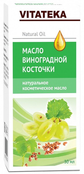 VITATEKA/ВИТАТЕКА МАСЛО КОСМЕТИЧЕСКОЕ ВИНОГРАДНЫХ КОСТОЧЕК КОСМЕТИЧЕСКОЕ МАСЛО 30 МЛ №1