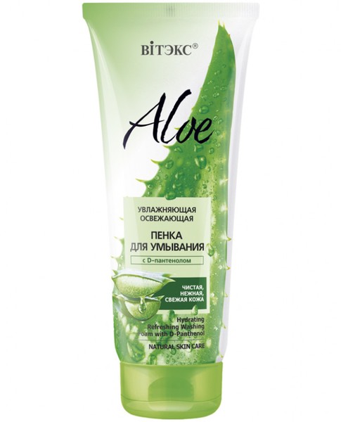 ВИТЭКС ALOE ПЕНКА Д/УМЫВАНИЯ С D-ПАНТЕНОЛОМ УВЛАЖНЯЮЩАЯ ОСВЕЖАЮЩАЯ ПЕНКА ДЛЯ УМЫВАНИЯ 200 МЛ №1