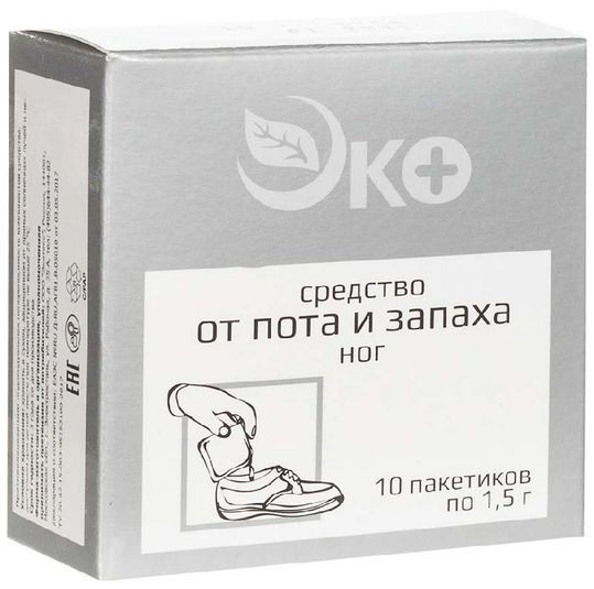 ЭКО СРЕДСТВО ДЛЯ НОГ ОТ ЗАПАХА И ПОТА КОСМЕТИЧЕСКИЙ ТАЛЬК 1,5 Г №10