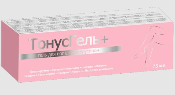 ТМА (АПРЕЛЬ) ГЕЛЬ Д/НОГ ТОНУСГЕЛЬ С ТРОКСЕРУТИНОМ КОСМЕТИЧЕСКИЙ ГЕЛЬ  75 МЛ №1