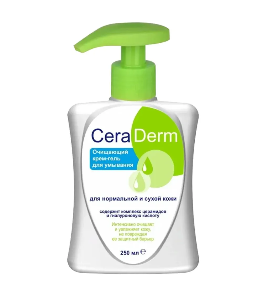 CERADERM/ЦЕРАДЕРМ Д/НОРМ/СУХОЙ КОЖИ ОЧИЩАЮЩИЙ КРЕМ-ГЕЛЬ  250 МЛ №1