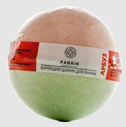 FABRIK COSMETOLOGY ШАР Д/ВАННЫ БУРЛЯЩИЙ АРБУЗ КОСМЕТИЧЕСКИЕ СРЕДСТВА ДЛЯ РАСТВОРЕНИЯ 120 Г №1