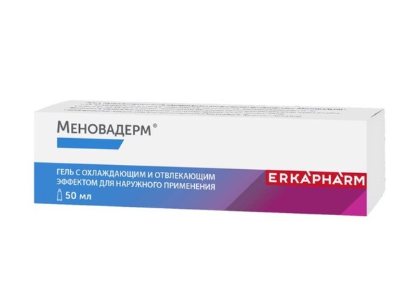 ЭРКАФАРМ МЕНОВАДЕРМ ГЕЛЬ Д/НАРУЖНОГО ПРИМЕНЕНИЯ С ОХЛАЖДАЮЩИМ/ОТВЛЕКАЮЩИМ ЭФФЕКТОМ КОСМЕТИЧЕСКИЙ ГЕЛЬ  50 МЛ №1