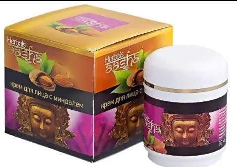 AASHA HERBALS КРЕМ Д/ЛИЦА С МИНДАЛЕМ КРЕМ ДЛЯ ЛИЦА 50 МЛ №1
