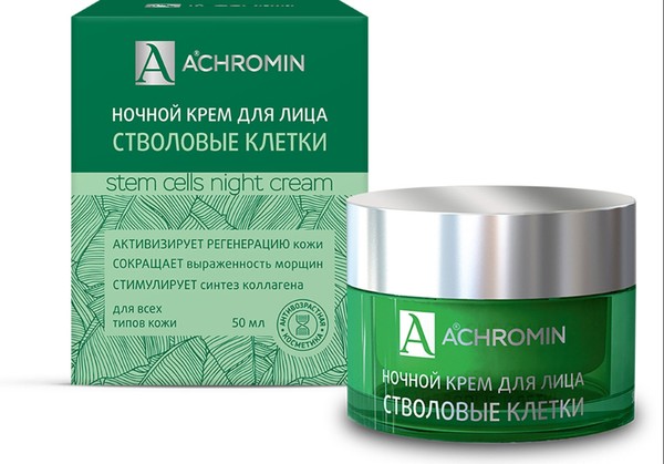 ACHROMIN ANTI-AGE КРЕМ Д/ЛИЦА НОЧНОЙ СО СТВОЛОВЫМИ КЛЕТКАМИ ЯБЛОКА КРЕМ ДЛЯ ЛИЦА 50 МЛ №1