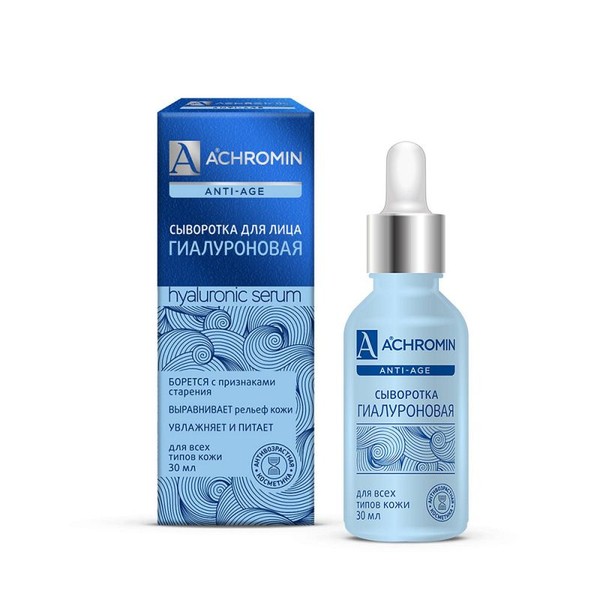 ACHROMIN ANTI-AGE СЫВОРОТКА ДЛЯ ЛИЦА С ГИАЛУРОНОВОЙ КИСЛОТОЙ СЫВОРОТКА 30 МЛ №1