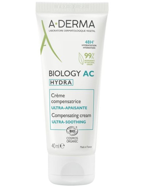 A-DERMA BIOLOGY AC HYDRA КРЕМ ВОССТАНАВЛИВАЮЩИЙ КОСМЕТИЧЕСКИЙ КРЕМ  40 МЛ №1