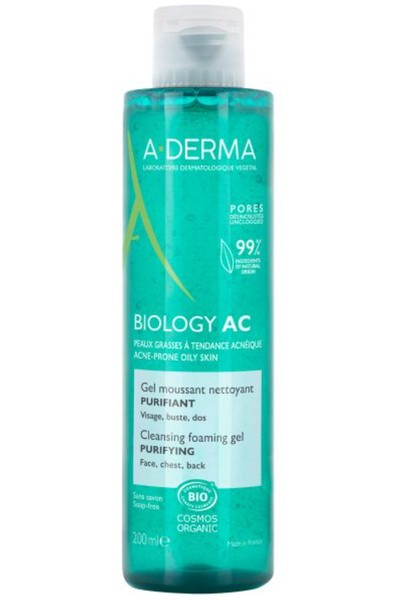 A-DERMA BIOLOGY AC ГЕЛЬ ОЧИЩ ПЕНЯЩИЙСЯ Д/ЖИРНОЙ КОЖИ СКЛОННОЙ К АКНЕ ГЕЛЬ ДЛЯ УМЫВАНИЯ  200 МЛ №1