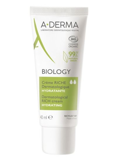 A-DERMA BIOLOGY КРЕМ ДЕРМАТОЛОГИЧЕСКИЙ RICH Д/СУХОЙ КОЖИ УВЛАЖНЯЮЩИЙ КОСМЕТИЧЕСКИЙ КРЕМ  40 МЛ №1