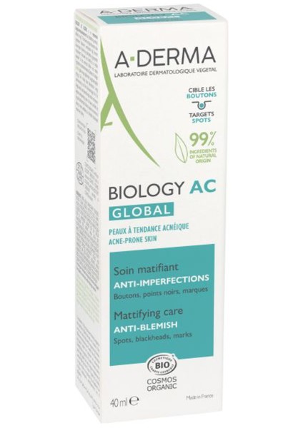 A-DERMA BIOLOGY AC GLOBAL КРЕМ ДЛЯ КОМПЛЕКСНОГО УХОДА ЗА ПРОБЛЕМНОЙ КОЖЕЙ КОСМЕТИЧЕСКИЙ КРЕМ  40 МЛ №1