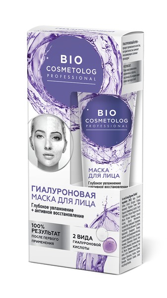 BIO COSMETOLOG PROFESSIONAL КРЕМ-МАСКА Д/ЛИЦА ГИАЛУРОНОВАЯ ГЛУБОКОЕ УВЛАЖНЕНИЕ + АКТИВНОЕ ВОССТАНОВЛЕНИЕ КРЕМ-МАСКА ДЛЯ ЛИЦА 45 МЛ №1