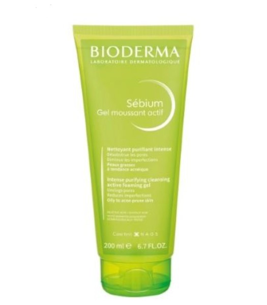 BIODERMA SEBIUM ГЕЛЬ АКТИВ Д/УМЫВАНИЯ ЖИРНОЙ КОЖИ, СКЛОННОЙ К АКНЕ КОСМЕТИЧЕСКИЙ ГЕЛЬ  200 МЛ №1
