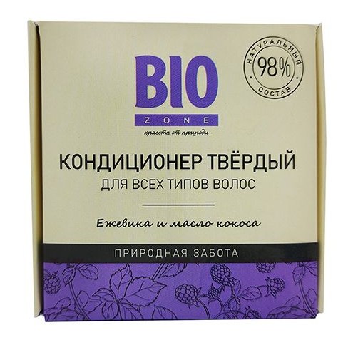 BIOZONE/БИОЗОН КОНДИЦИОНЕР ТВЕРДЫЙ Д/ВСЕХ ТИПОВ ВОЛОС ЕЖЕВИКА И МАСЛО КОКОСА БАЛЬЗАМ ДЛЯ ВОЛОС  50 Г №1