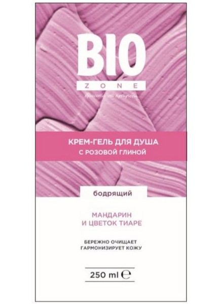 BIOZONE/БИОЗОН КРЕМ-ГЕЛЬ Д/ДУША БОДРЯЩИЙ С РОЗОВОЙ ГЛИНОЙ  КРЕМ-ГЕЛЬ ДЛЯ ДУША  250 МЛ №1