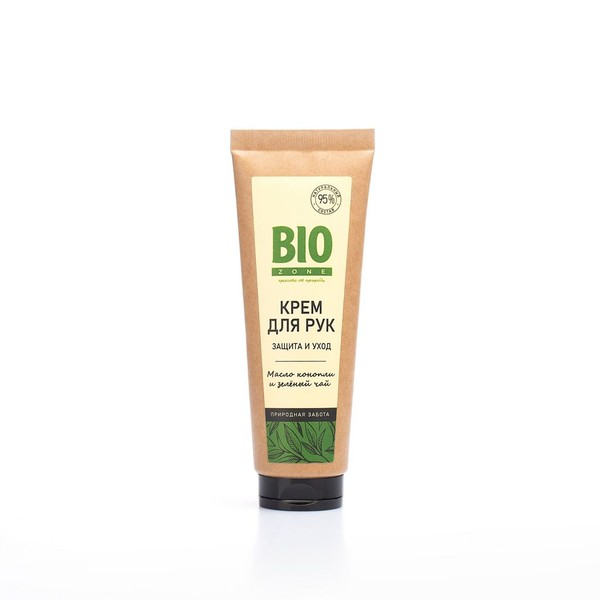 BIOZONE/БИОЗОН КРЕМ Д/РУК ЗАЩИТА И УХОД МАСЛО КОНОПЛИ/ЗЕЛЕНЫЙ ЧАЙ КРЕМ ДЛЯ РУК  75 МЛ №1