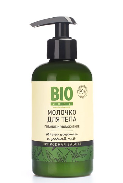 BIOZONE/БИОЗОН МОЛОЧКО Д/ТЕЛА ПИТАНИЕ И УВЛАЖНЕНИЕ МАСЛО КОНОПЛИ/ЗЕЛЕНЫЙ ЧАЙ МОЛОЧКО ДЛЯ ТЕЛА  300 МЛ №1
