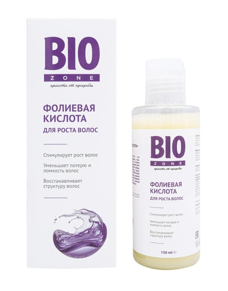 BIOZONE/БИОЗОН СРЕДСТВО Д/РОСТА ВОЛОС ФОЛИЕВАЯ КИСЛОТА УВЛАЖН/УКРЕПЛ СРЕДСТВО ДЛЯ ВОЛОС 150 МЛ №1