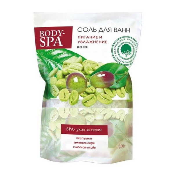 BODY SPA СОЛЬ Д/ВАНН ПИТАНИЕ И УВЛАЖНЕНИЕ КОФЕ СОЛЬ ДЛЯ ВАННЫ 1200 Г №1