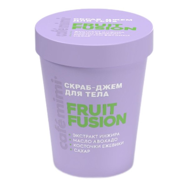 CAFE MIMI COLOURS СКРАБ-ДЖЕМ Д/ТЕЛА FRUIT FUSION СКРАБ ДЛЯ ТЕЛА 250 Г №1