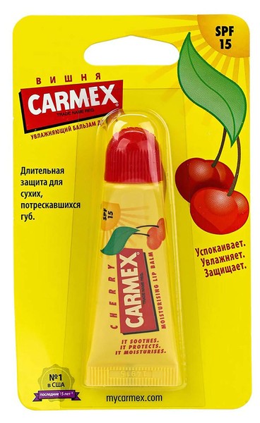 CARMEX БАЛЬЗАМ Д/ГУБ ВИШНЯ SPF 15 БАЛЬЗАМ ДЛЯ ГУБ 10 Г №1