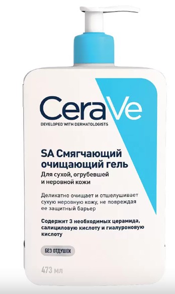 CERAVE SA СМЯГЧАЮЩ/ОЧИЩАЮЩ ГЕЛЬ Д/ЛИЦА/ТЕЛА СУХАЯ/ОГРУБЕВШ/НЕРОВ КОЖА КОСМЕТИЧЕСКИЙ ГЕЛЬ  473 МЛ №1