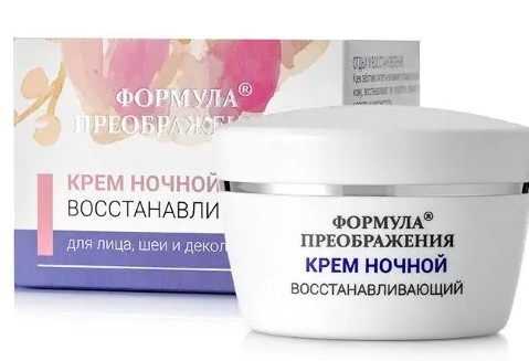 ФОРМУЛА ПРЕОБРАЖЕНИЯ КРЕМ Д/ЛИЦА НОЧН ВОССТАН КОСМЕТИЧЕСКИЙ КРЕМ 50 МЛ №1
