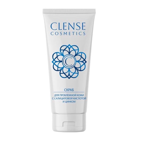 CLENSE COSMETICS СКРАБ Д/ПРОБЛЕМ КОЖИ ЛИЦА САЛИЦИЛОВАЯ К-ТА/ЦИНК КОСМЕТИЧЕСКИЙ СКРАБ  75 МЛ №1