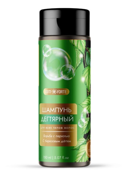 COMFORTE ШАМПУНЬ Д/ВСЕХ ТИПОВ ВОЛОС ДЕГТЯРНЫЙ ШАМПУНЬ ДЛЯ ВОЛОС  150 МЛ №1