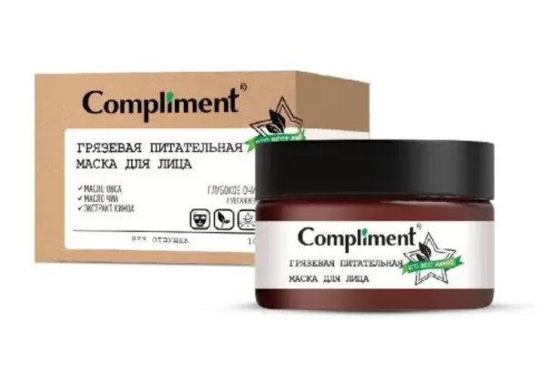 COMPLIMENT ECO BEST МАСКА Д/ЛИЦА ПИТАТЕЛЬНАЯ ГРЯЗЕВАЯ МАСКА ДЛЯ ЛИЦА 100 МЛ №1