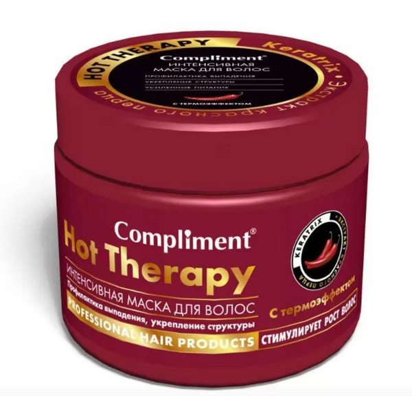 COMPLIMENT HOT THERAPY МАСКА-КОМПРЕСС УКРЕПЛЕНИЕ И АКТИВАЦИЯ РОСТА Д/ВСЕХ ТИПОВ ВОЛОС МАСКА ДЛЯ ВОЛОС 500 МЛ №1