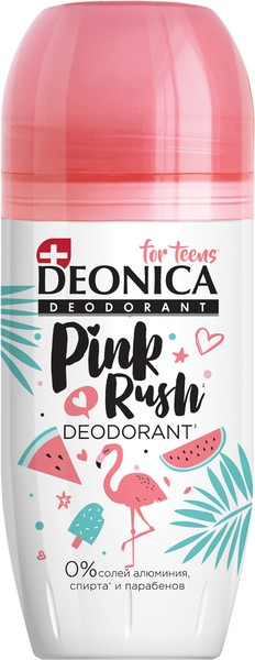 DEONICA FOR TEENS PINK RUSH АНТИПЕРСПИРАНТ ШАРИКОВЫЙ ДЕЗОДОРАНТ 50 МЛ №1