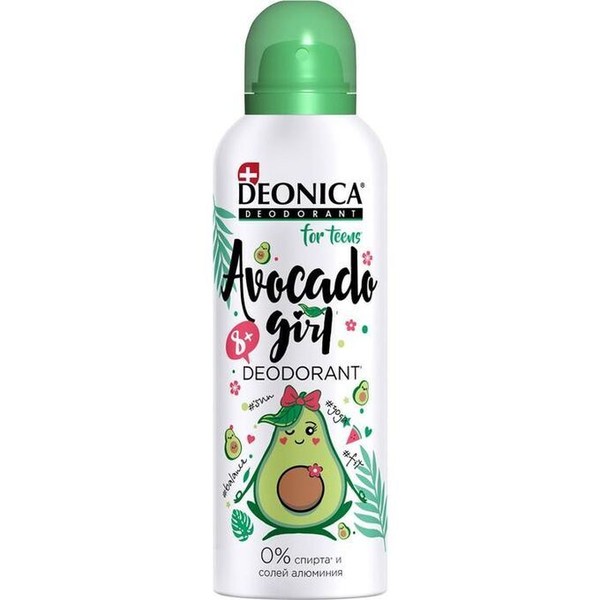 DEONICA FOR TEENS AVOCADO GIRL АНТИПЕРСПИРАНТ СПРЕЙ ДЕЗОДОРАНТ-СПРЕЙ 125 МЛ №1