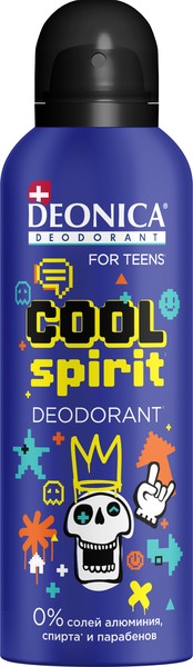 DEONICA FOR TEENS COOL SPIRIT АНТИПЕРСПИРАНТ СПРЕЙ ДЕЗОДОРАНТ 125 МЛ №1