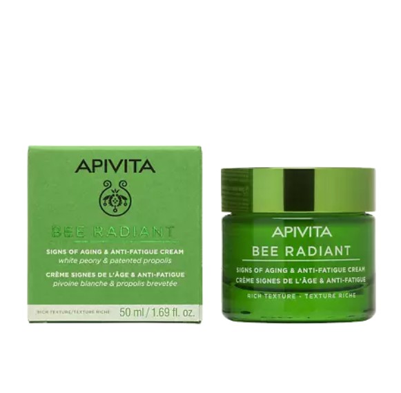APIVITA BEE RADIANT КРЕМ ПРОТИВ ПРИЗНАКОВ СТАРЕНИЯ И УСТАЛОСТИ КОЖИ С НАСЫЩЕННОЙ ТЕКСТУРОЙ КОСМЕТИЧЕСКИЙ КРЕМ  50 МЛ №1