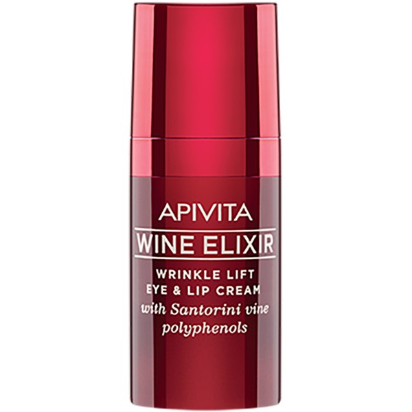 APIVITA WINE ELIXIR КРЕМ-ЛИФТИНГ ДЛЯ КОЖИ ВОКРУГ ГЛАЗ И ГУБ ПРОТИВ МОРЩИН КОСМЕТИЧЕСКИЙ КРЕМ  15 МЛ №1