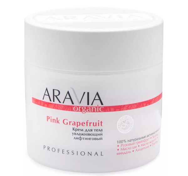 ARAVIA ORGANIC КРЕМ Д/ТЕЛА УВЛАЖНЯЮЩИЙ ЛИФТИНГОВЫЙ РОЗОВЫЙ ГРЕЙПФРУТ КРЕМ 300 МЛ №1