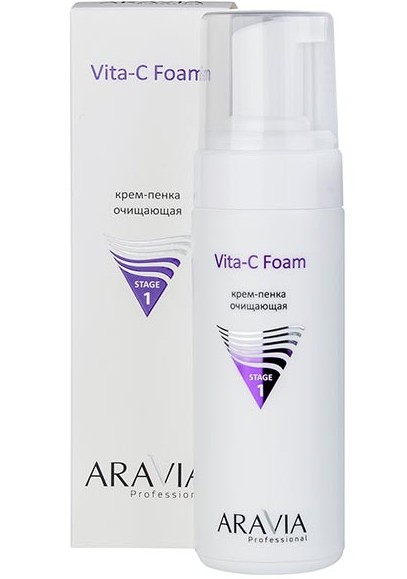 ARAVIA PROFESSIONAL КРЕМ-ПЕНКА Д/ЛИЦА ОЧИЩАЮЩАЯ VITA-C  КРЕМ-ПЕНКА 160 МЛ №1