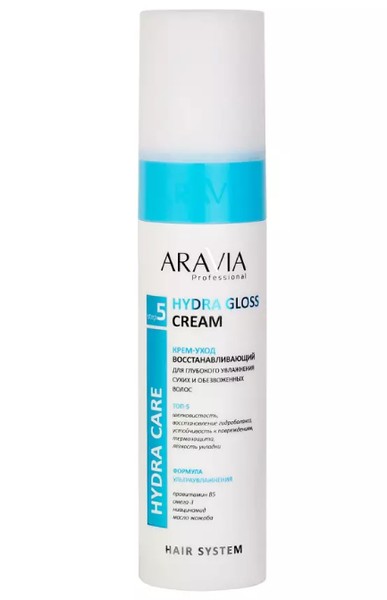 ARAVIA PROFESSIONAL КРЕМ-УХОД Д/ГЛУБОКОГО УВЛАЖ СУХИХ/ОБЕЗВОЖЕН ВОЛОС ВОССТАНАВЛИВАЮЩИЙ СРЕДСТВО ДЛЯ ВОЛОС 250 МЛ №1