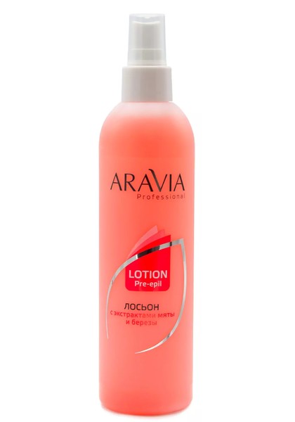 ARAVIA PROFESSIONAL ЛОСЬОН Д/КОЖИ ПЕРЕД ДЕПИЛЯЦИЕЙ МЯТА/БЕРЕЗА КОСМЕТИЧЕСКИЙ ЛОСЬОН 300 МЛ №1