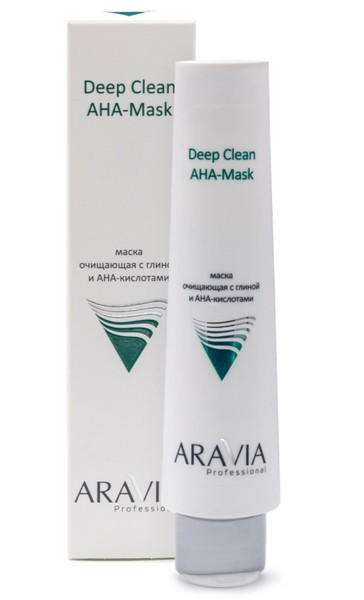 ARAVIA PROFESSIONAL МАСКА Д/ЛИЦА ОЧИЩАЮЩАЯ С ГЛИНОЙ И AHA-КИСЛОТАМИ МАСКА ДЛЯ ЛИЦА 100 МЛ №1